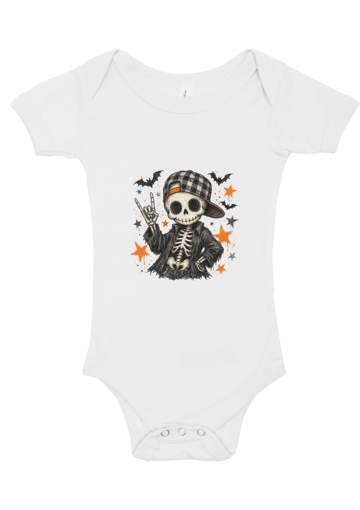 Cool Halloween skeleton baby’s vest  ￼