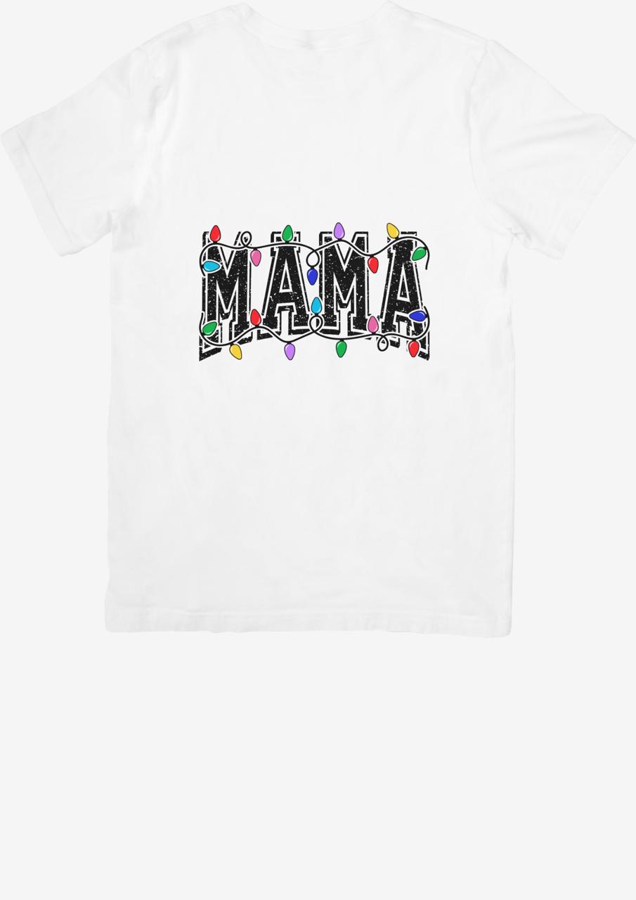Sublimation T-Shirt (MAMMA CHRISTMAS LIGHTS)