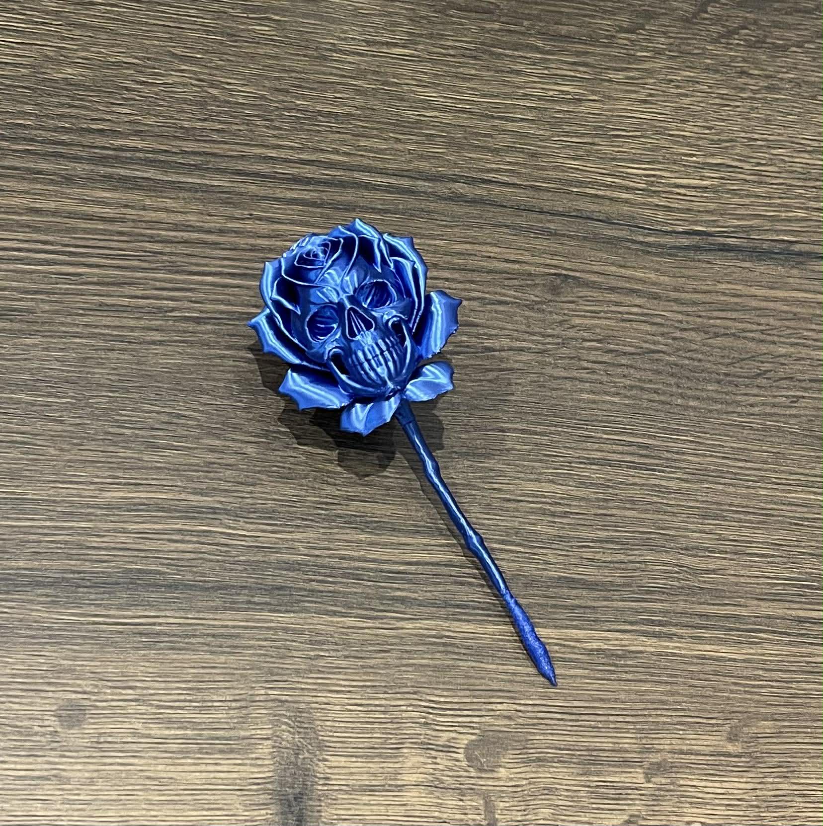 3D Printed Skull Rose