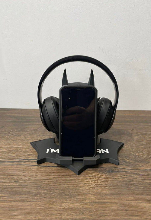 3D Printed Batman Headphones and Phone Holder