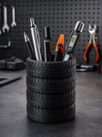 3D printed Tyre pen holder