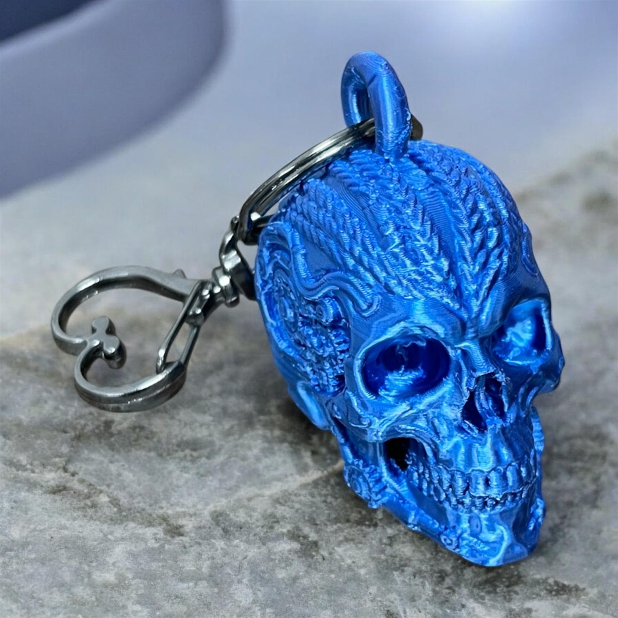 3D Printed Skull Keychain