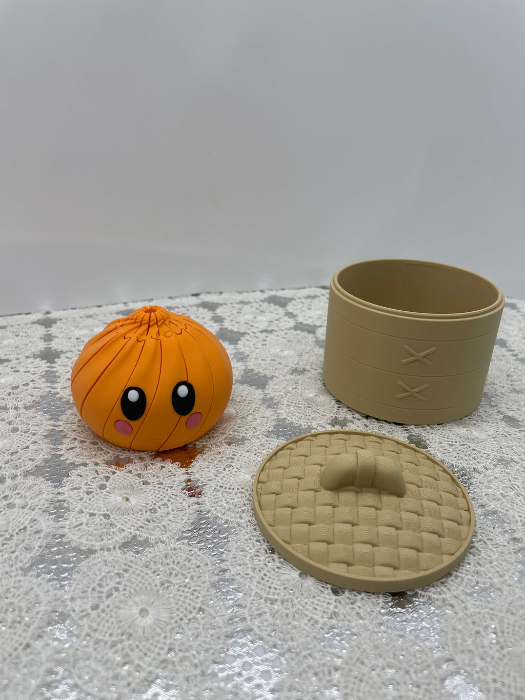 3D printed twist fidget Dumpling with box