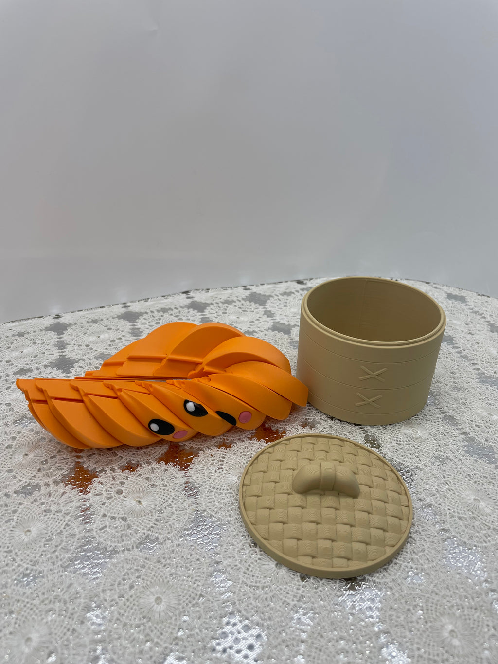 3D printed twist fidget Dumpling with box
