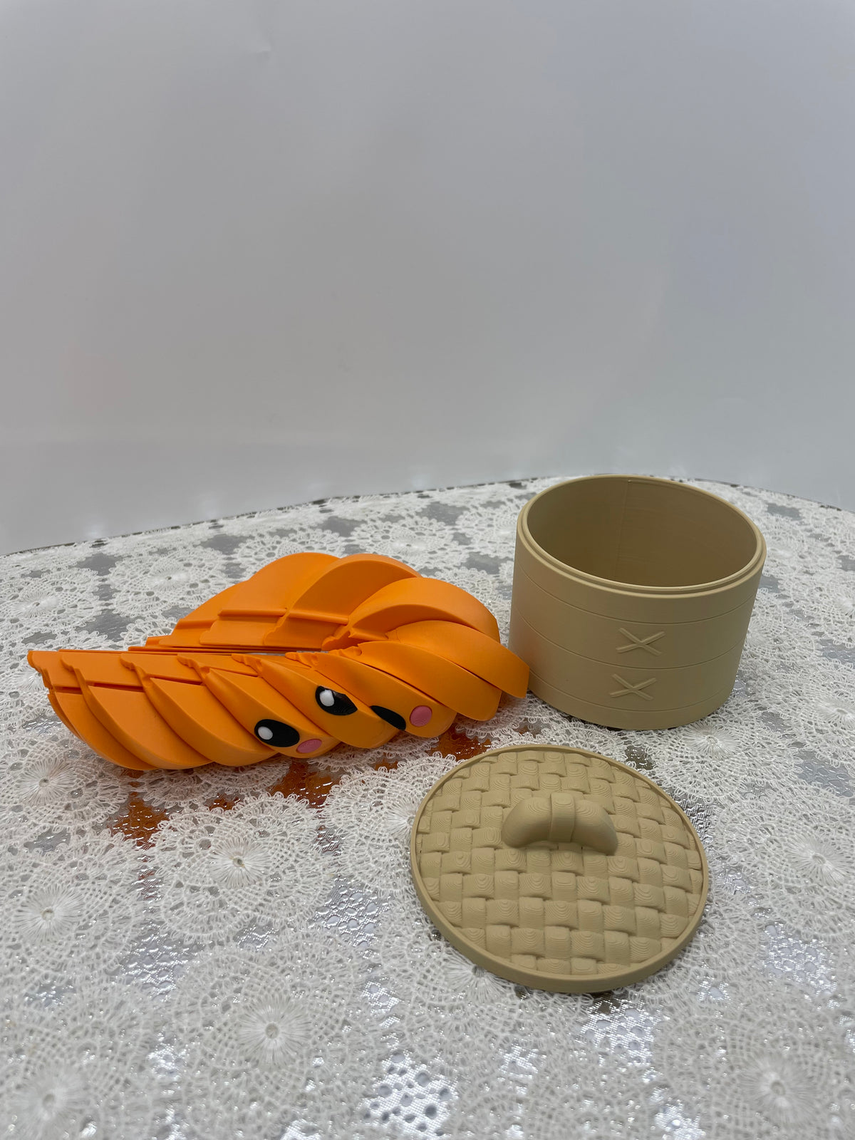3D printed twist fidget Dumpling with box