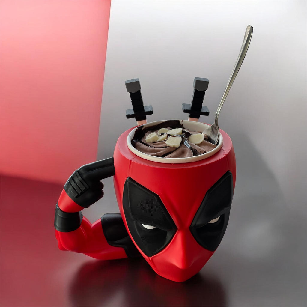 Deadpool ice cream tub holder ￼