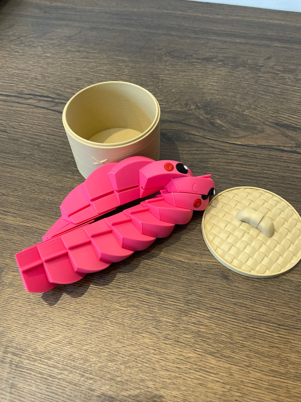 3D printed twist fidget Dumpling with box